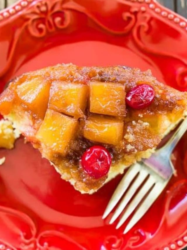 Crock Pot Pineapple Upside Down Cake