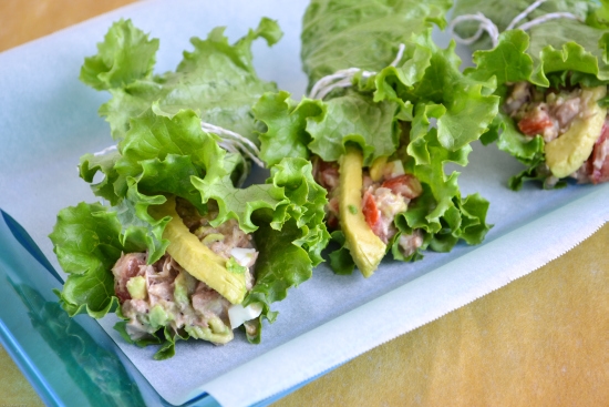 Tuna recipes, Avocado recipes, healthy lunch options, lettuce wrap recipe, Ocean Naturals Tuna