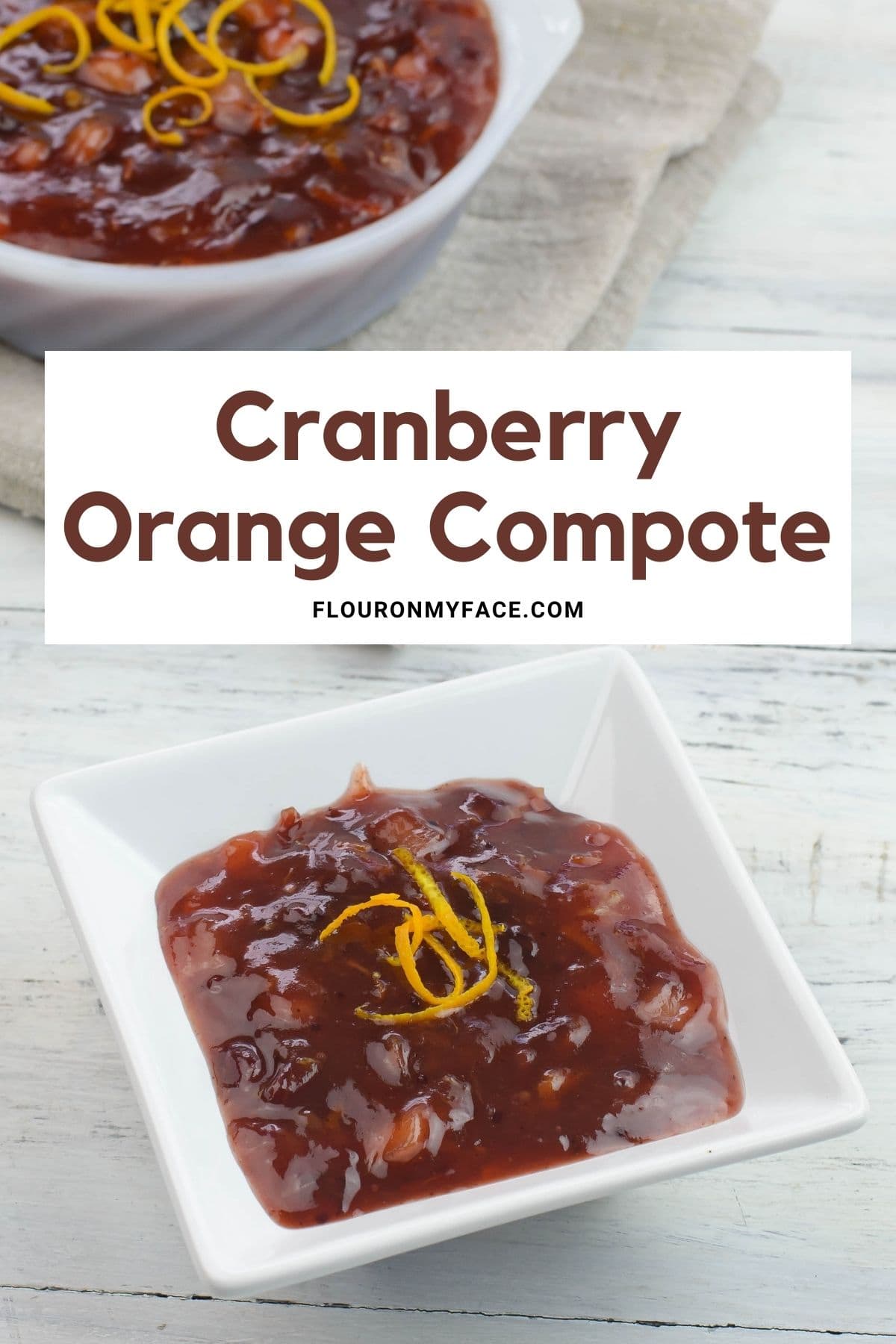 Easy Cranberry Compote (Crock Pot or Stove Top) Flour On My Face