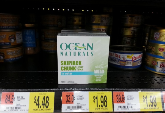 walmart. ocean naturals, premium tuna, canned tuna, healthy lunch