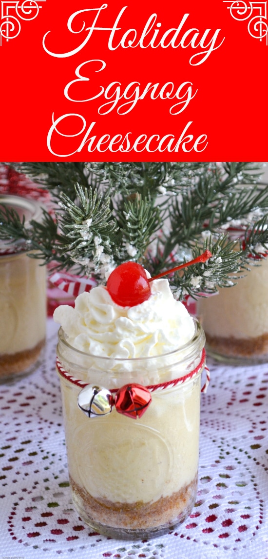 holiday eggnog cheesecake in a jar recipe