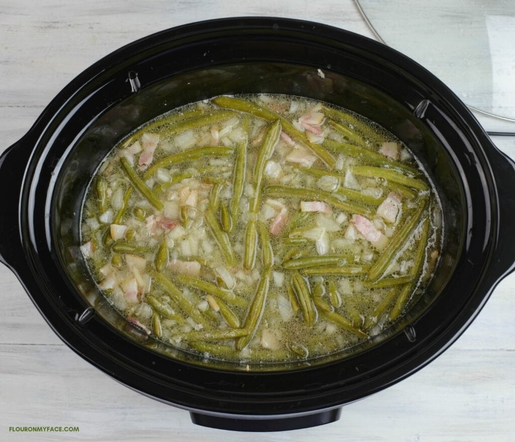 Easy Crock Pot Green BeansFlour On My Face