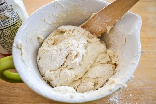 mixing sourdough, mixing bread dough, how to make focaccia, kneading dough