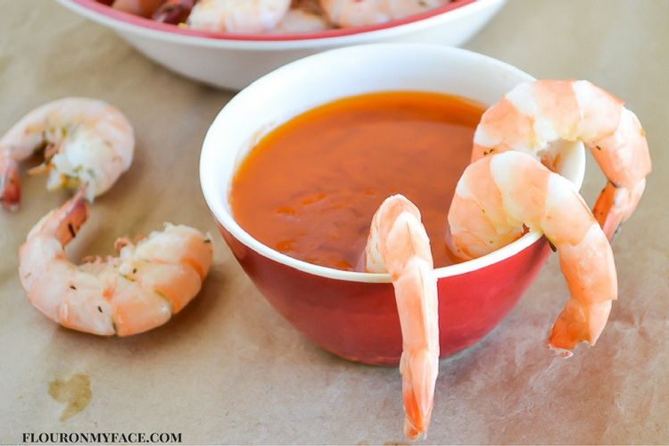 Florida Gulf Pink Shrimp Dipping Sauce recipe via flouronmyface.com