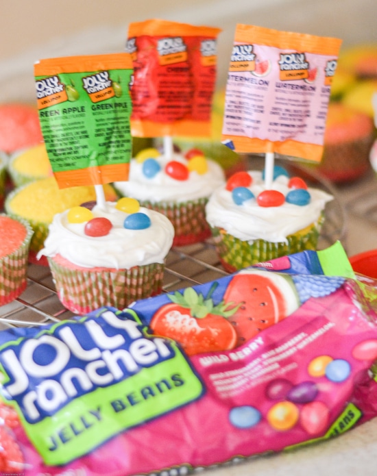 JOLLY RANCHER Cupcakes, Easter Cupcakes, Easy Easter Cupcakes