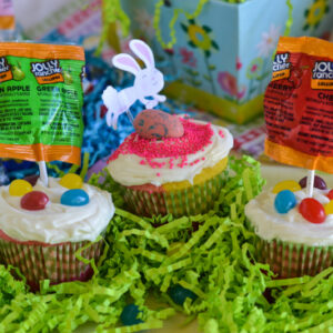 Easter Candy Cupcakes, Easy Easter Cupcakes , HERSHEY'S Easter, #BunnyTRail