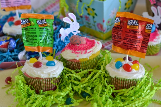 Easter Candy Cupcakes, Easy Easter Cupcakes , HERSHEY'S Easter, #BunnyTRail