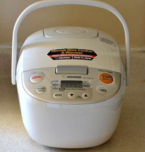 Zojirushi Rice Cooker Review GiveawayFlour On My Face