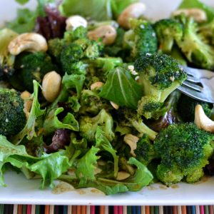 Roasted Broccoli Salad, Roasted Broccoli, Salad recipes, Healthy Salad recipes, Pompeian Olive oil, Pompeian