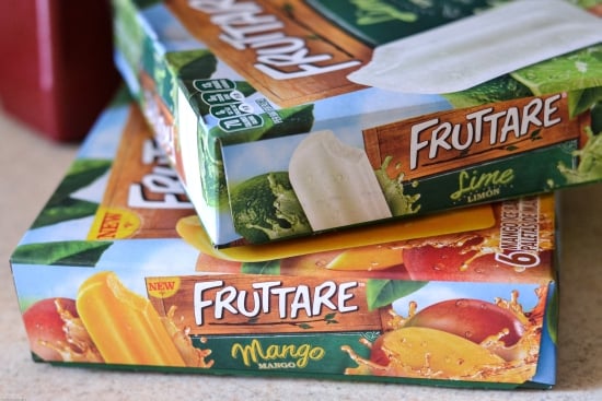 Fruttare Frozen Fruit Bars, Mango fruit bars, lime fruit bars, frozen fruit bar recipe, Fruttare recipes