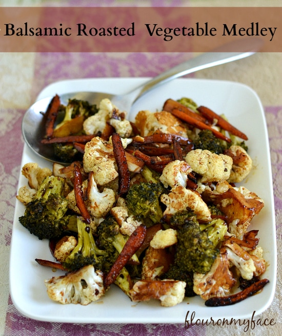 Balsamic Roasted Vegetable Medley, Pompeian, Roasted Vegetables, 