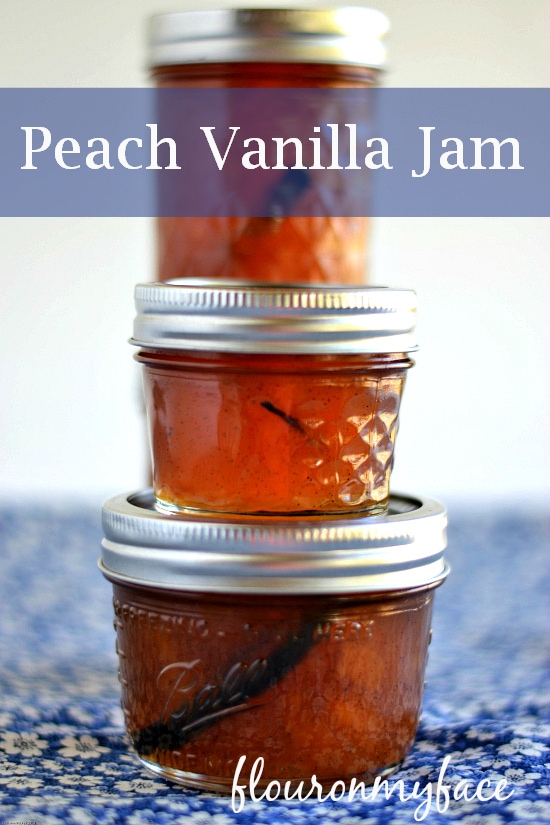 peach jam, easy peach vanilla jam, Ball Jam maker recipe, peach recipes, vanilla recipes