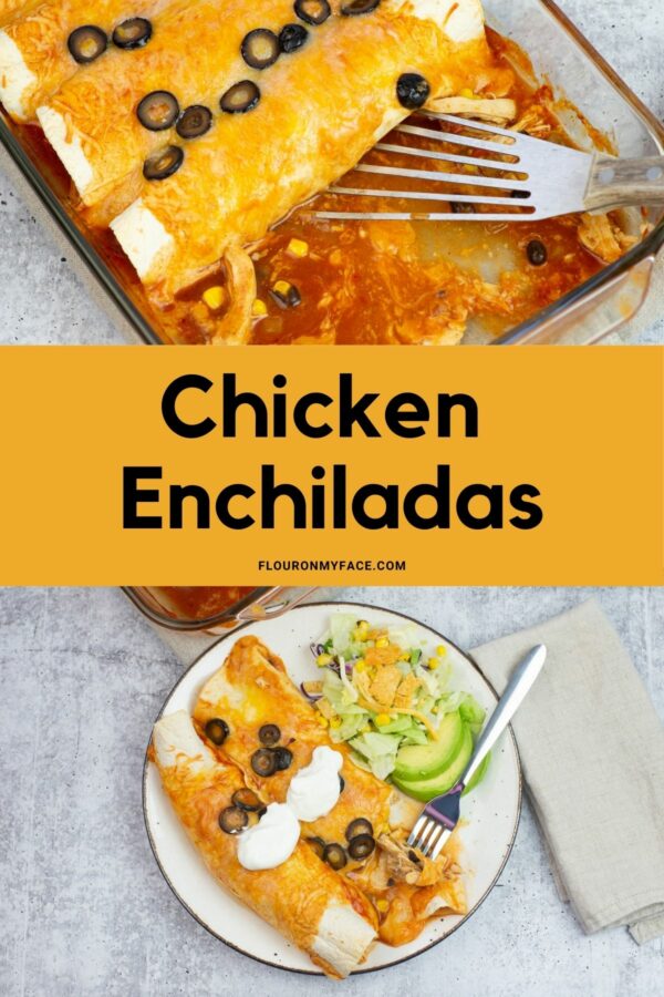 Crock Pot Chicken Enchiladas-Flour On My Face