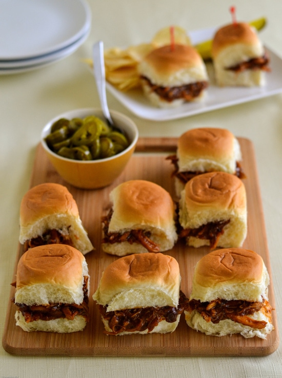 tailgating recipes, easy tailgating sliders, BBQ Chicken SLiders, Chipotle Chicken SLiders, football food