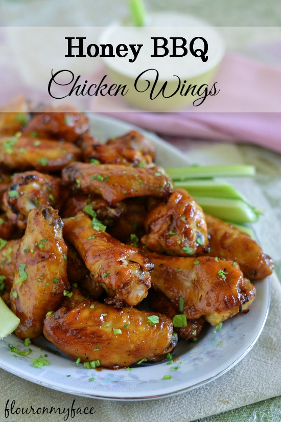 Honey BBQ Chicken Wings-Flour On My Face