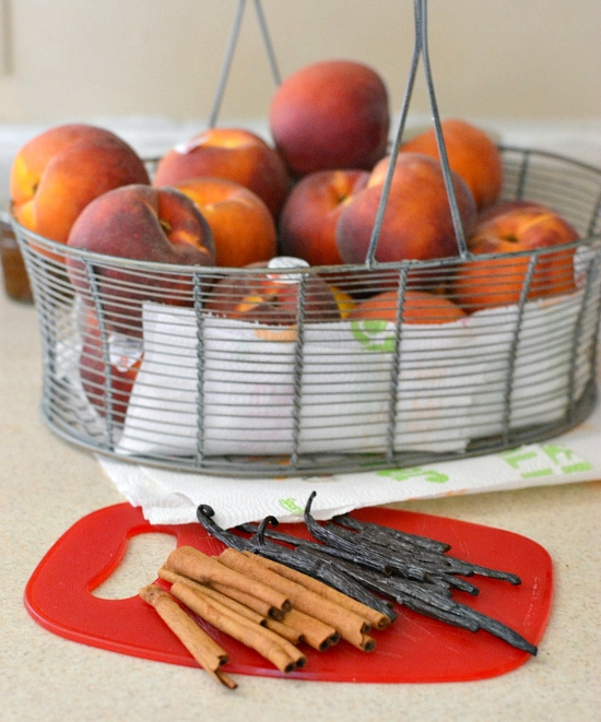 Washington State Peaches, Spice Vanilla Peach recipe, canning peaches, peach recipes