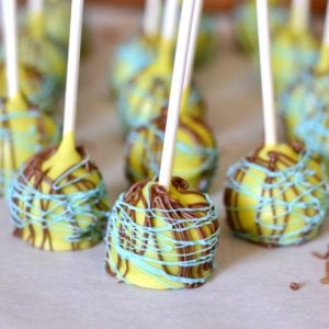 Lion King Cake Pops, DIY Lion KIng Cake Pops, Baby SHower cake pops