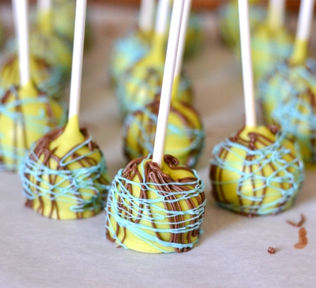 Lion King Cake Pops, DIY Lion KIng Cake Pops, Baby SHower cake pops