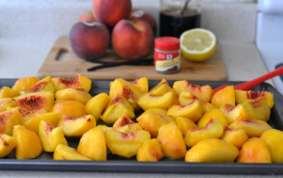 balsamic roasted peaches, balsamic roast d peach butter recipe, peach recipes