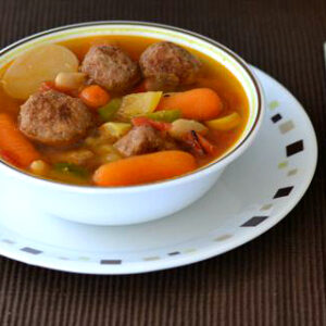 crock pot soup recipes, #SundaySupper, Turkey Meatball Soup