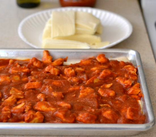 Ragu' sauce recipes, chicken pizza, #NewTraDish