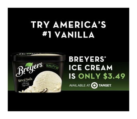 Breyers Ice Cream, Target Breyers Deals,