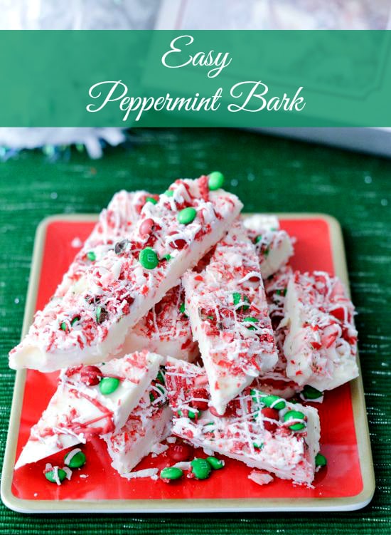 Easy Christmas Peppermint Bark recipe 