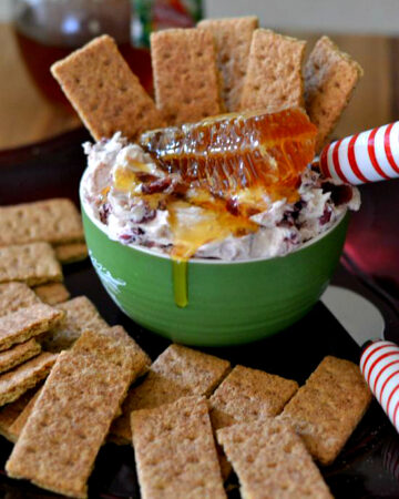 Honey Cranberry Holiday Dip recipe, #shop, holiday dip recipes, Christmas recipes, cranberry recipes, dried cranberries, entertaining