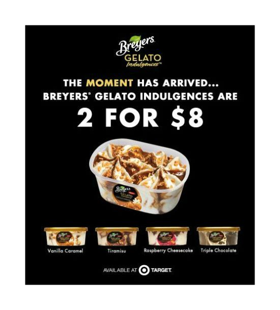 Target Deals, Target Breyers Ice Cream Deal, Holiday recipes