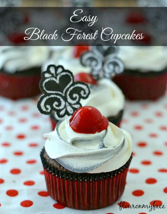 Easy Black Forest Cupcakes