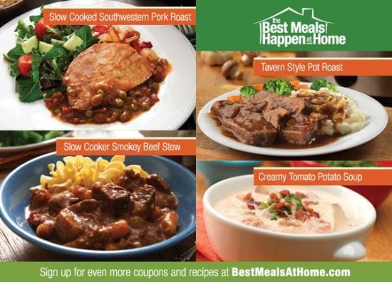 Get Coupons and Recipes at the Publix Best Meals Happen at Home website