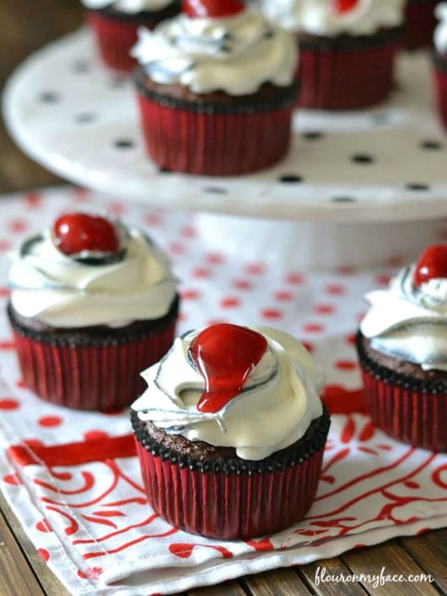 Easy Black Forest Cupcakes