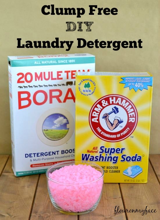 Clump Free DIY Laundry Detergent-Flour