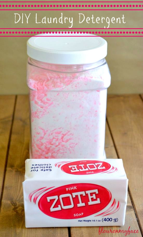 Clump Free DIY Laundry Detergent-Flour On My Face