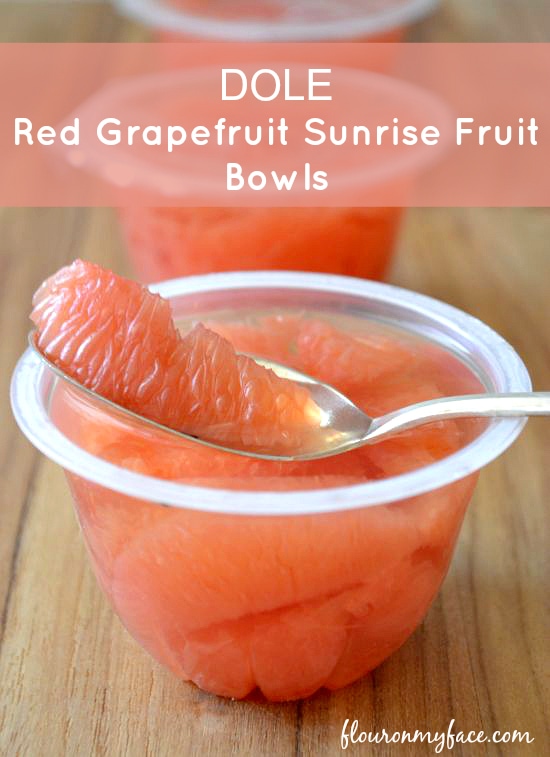 dole red grapefruit sunrise fruit bowls #grapefruitbowl