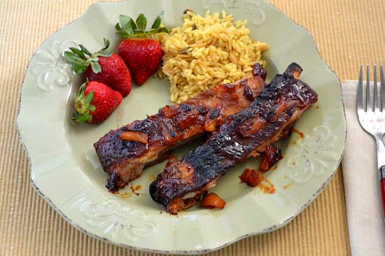 Easy Crock Pot Hawaiian BBQ Pork Ribs