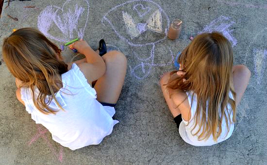 Sidewalk Chalk play