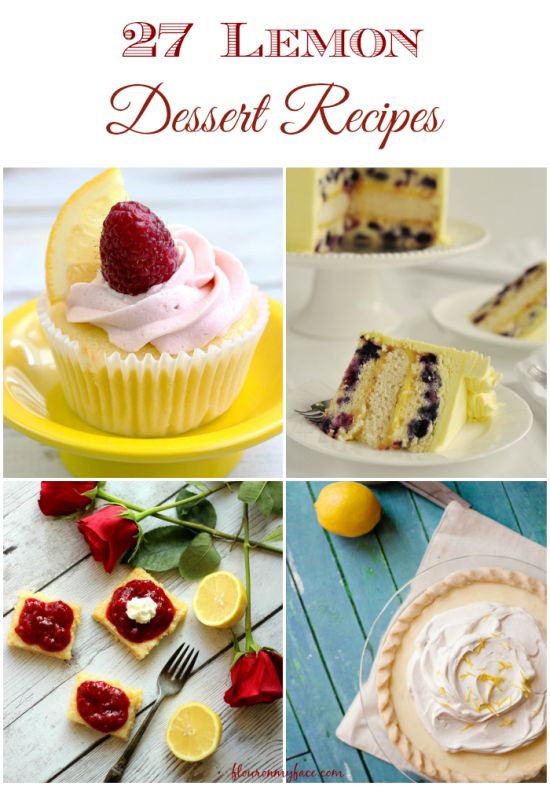 27 lemon dessert recipes