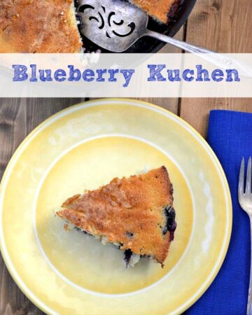 German Blueberry Kuchen recipe via flouronmyface.com