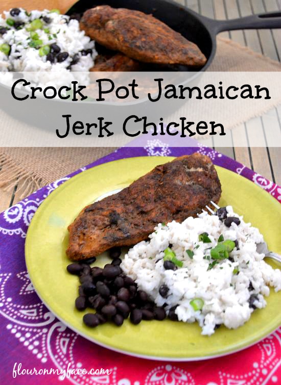 Crock Pot Jamaican Jerk Chicken from flouronmyface.com