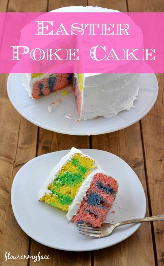 Easter Jello Poke Cake by flouronmyface.com