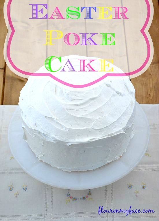 easter jello poke cake