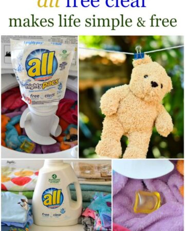 Be Free with all clear free Laundry Detergent via flouronmyface.com