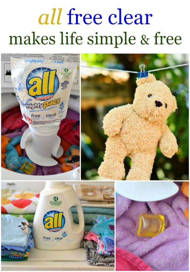 Be Free with all clear free Laundry Detergent via flouronmyface.com