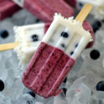 Fresh Blueberry Ice Pop recipe via flouronmyface.com