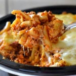 Easy Crock Pot Baked Ziti via flouronmyface.com