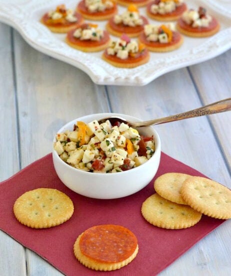 Pepperoni Bruschetta Bites - Flour On My Face