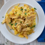 A serving of Crock Pot Chicken and Rice Recipe