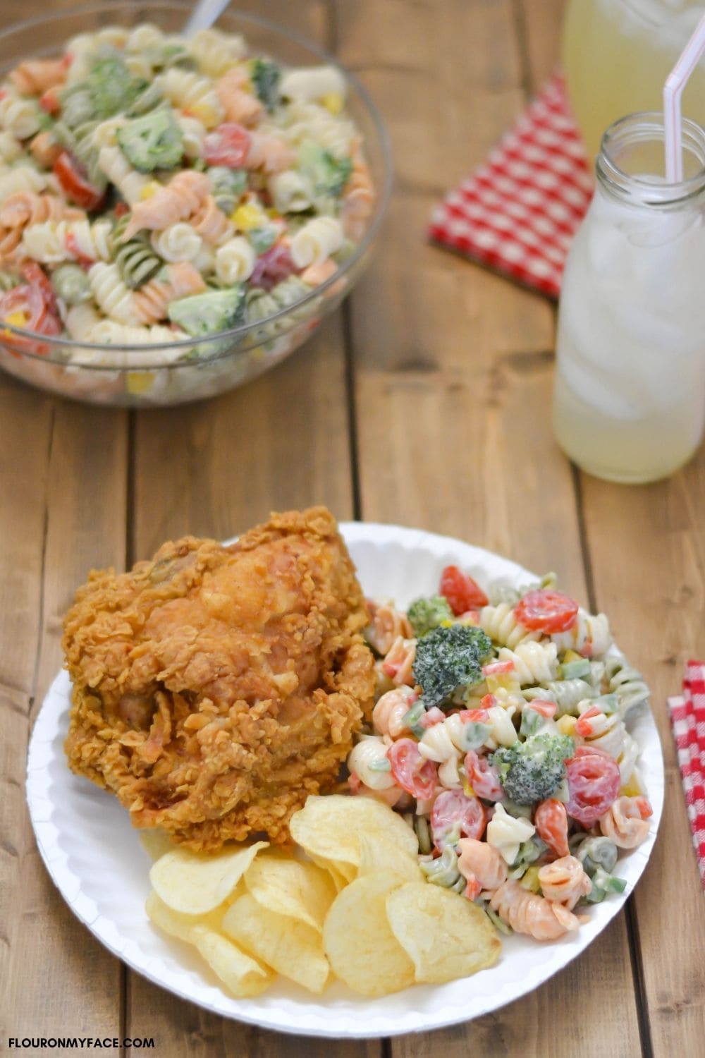 Broccoli and Tomato Pasta Salad - Flour On My Face
