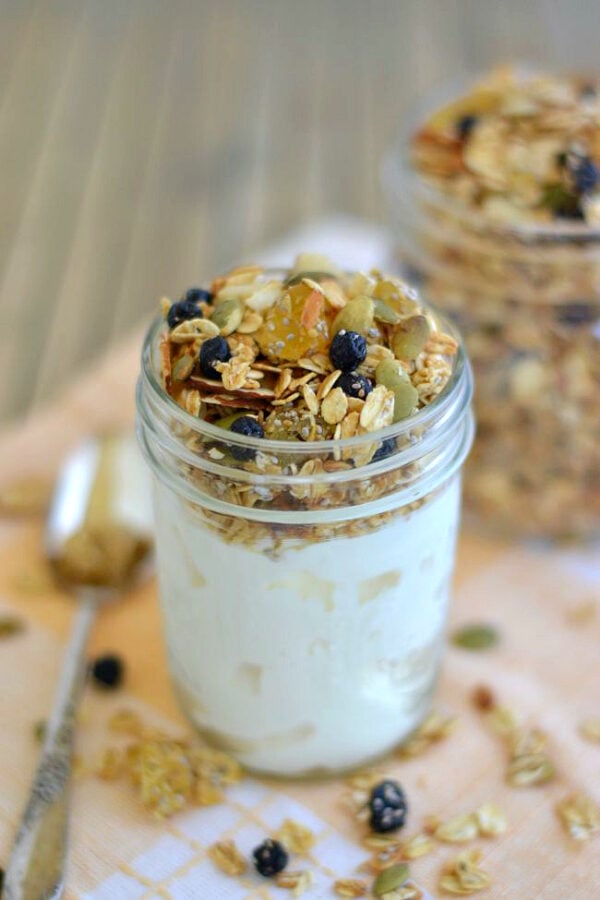 Pineapple Blueberry Granola - Flour On My Face